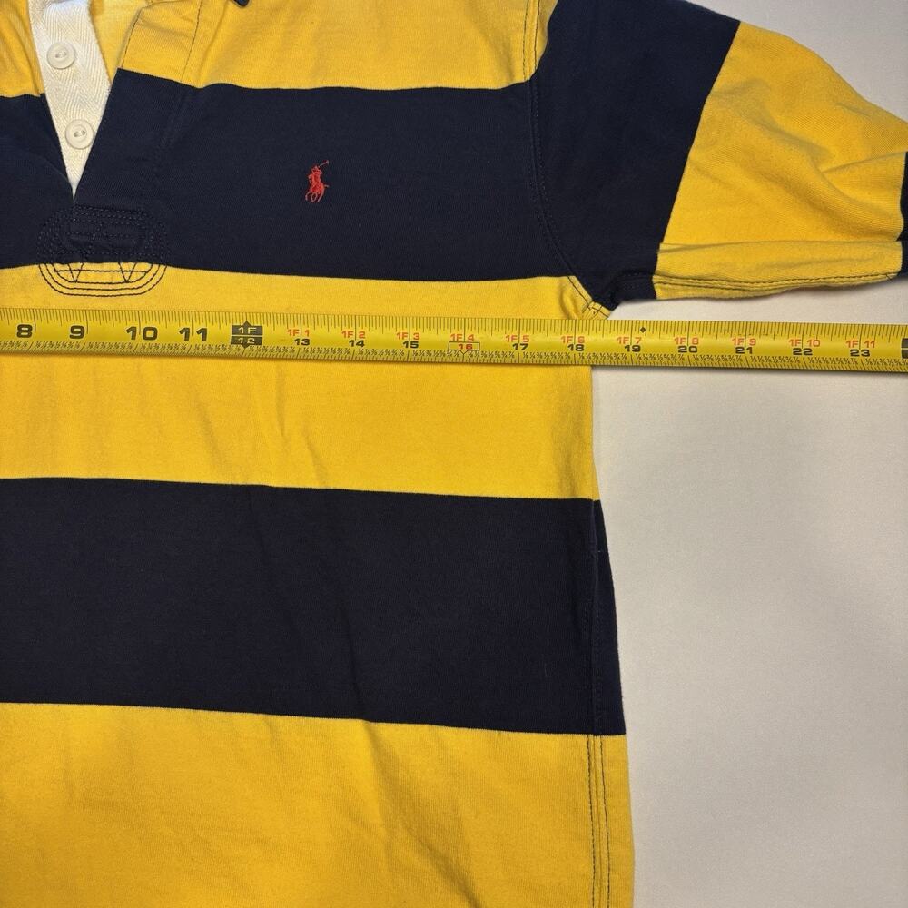 Polo Ralph Lauren Stripe Rugby, navy/yellow Size L (14-16) - Picture 3 of 5